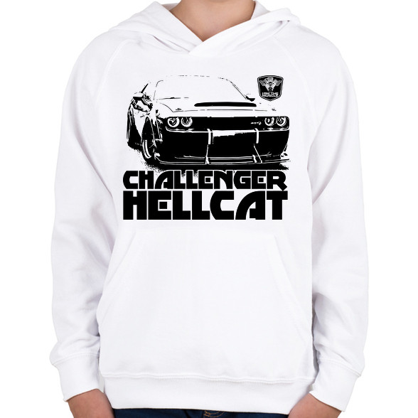 Challenger Hellcat Front-Gyerek kapucnis pulóver