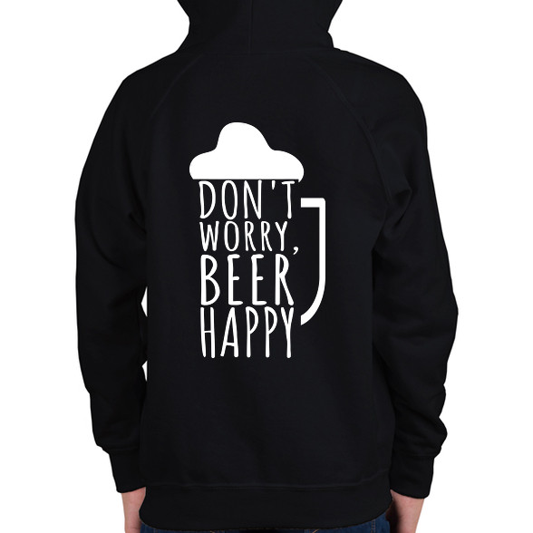 Dont Worry Beer Happy-Gyerek kapucnis pulóver