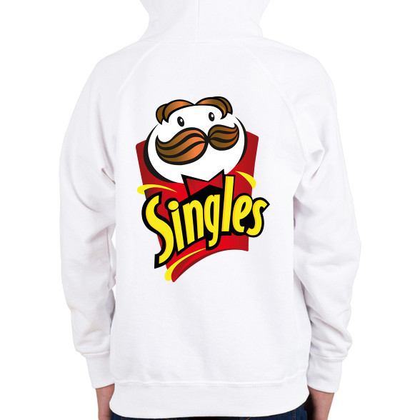 Singles - szinglik - Pringles paródia-Gyerek kapucnis pulóver