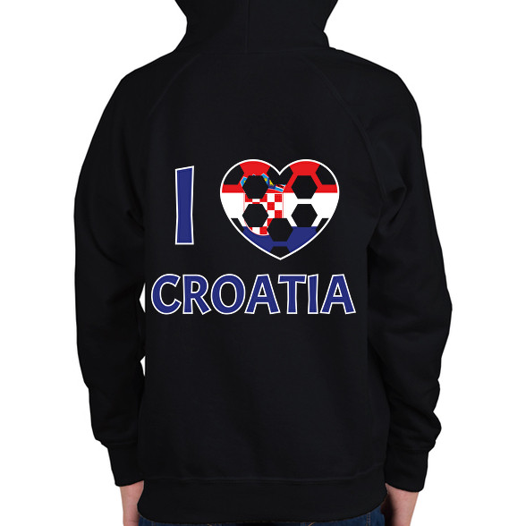 I love Croatia-Gyerek kapucnis pulóver