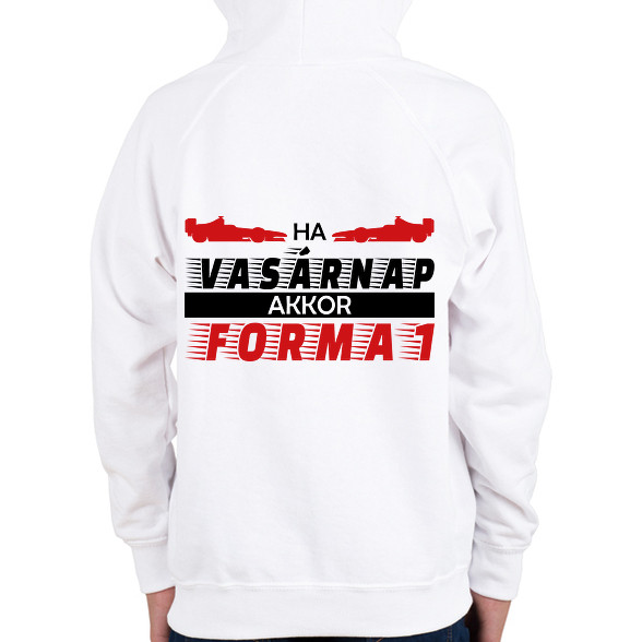 Vasárnap - Forma 1-Gyerek kapucnis pulóver