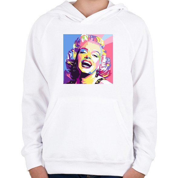 PopArt - Marilyn Monroe-Gyerek kapucnis pulóver