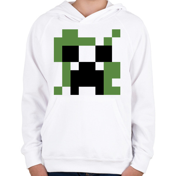 Creeper Minecraft-Gyerek kapucnis pulóver