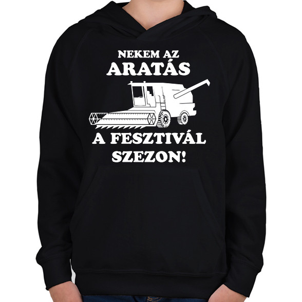 aratas fesztival -Gyerek kapucnis pulóver