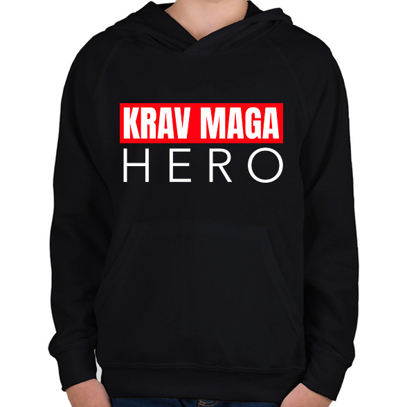 KRAV MAGA HERO-Gyerek kapucnis pulóver