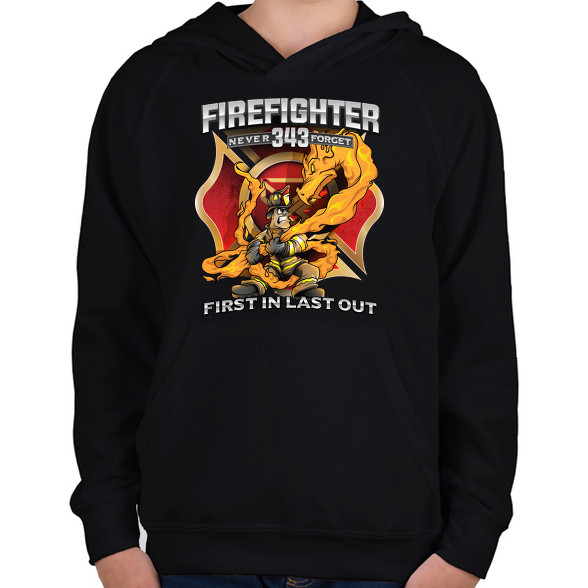 Firefighter Firedragon-Gyerek kapucnis pulóver