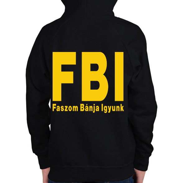 FBI igyunk-Gyerek kapucnis pulóver