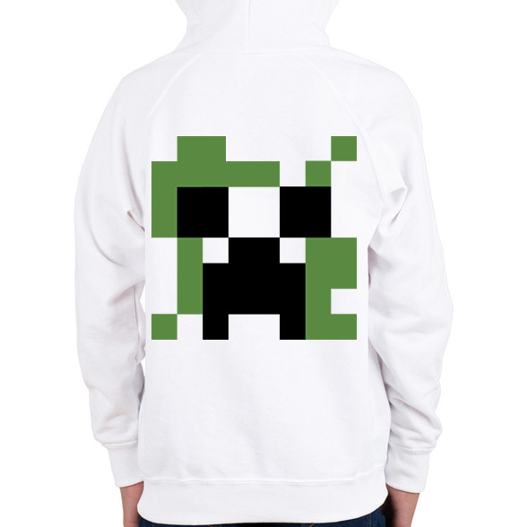 Creeper Minecraft-Gyerek kapucnis pulóver