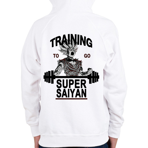 Training To Go Super Saiyan-Gyerek kapucnis pulóver