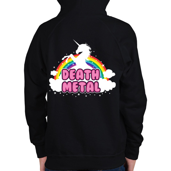 Death Metal unikornis-Gyerek kapucnis pulóver