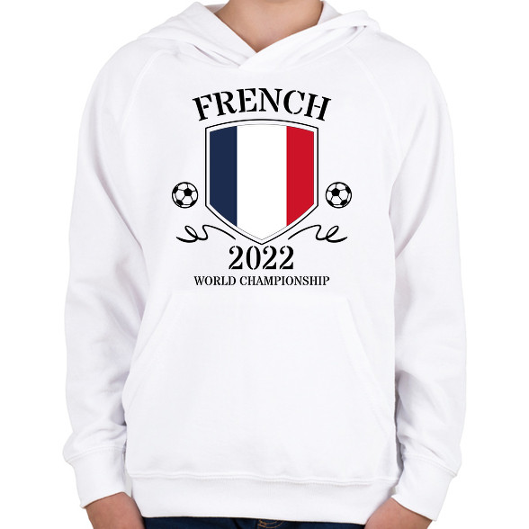 French 2022-Gyerek kapucnis pulóver