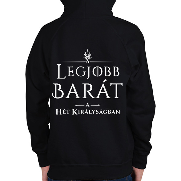 got-legjobb-barat-white-Gyerek kapucnis pulóver