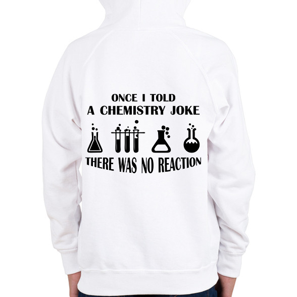 Chemistry joke (black)-Gyerek kapucnis pulóver