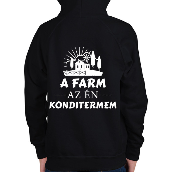 A farm az én konditermem-Gyerek kapucnis pulóver