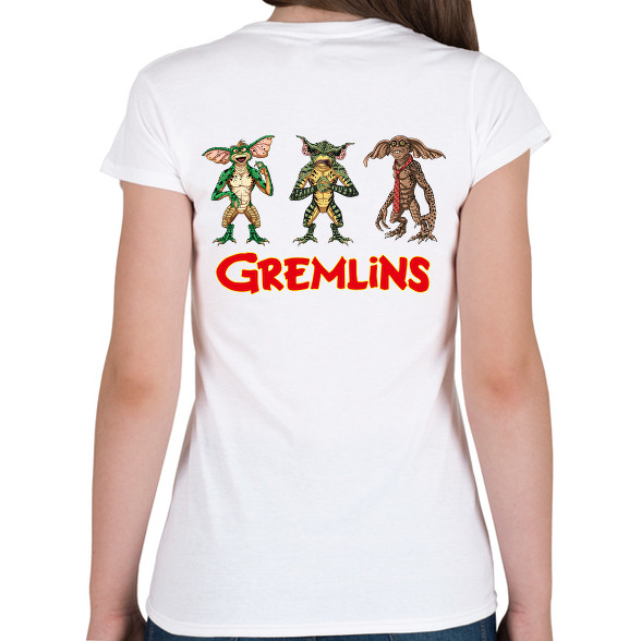 Gremlins-Női V-nyakú póló