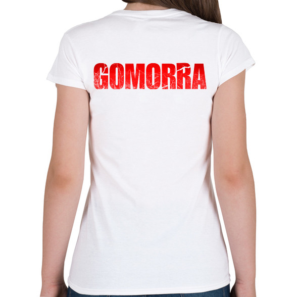 Gomorra logo-Női V-nyakú póló