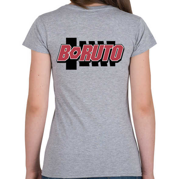 BORUTO logo-Női V-nyakú póló