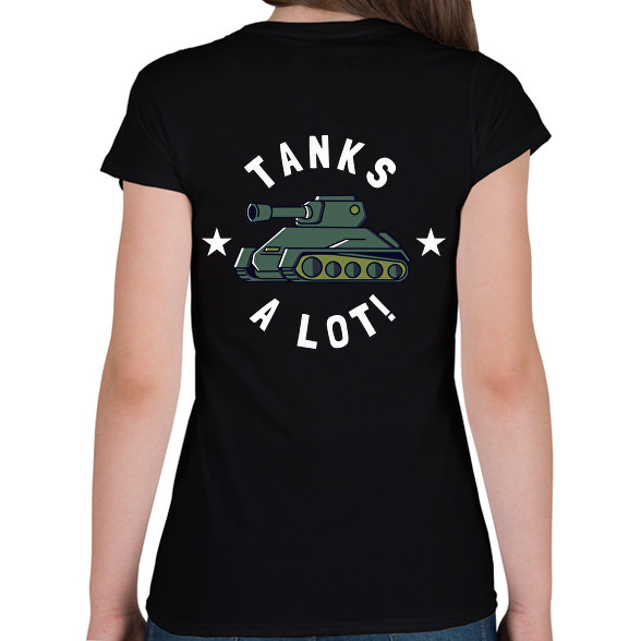 Tanks a lot!-Női V-nyakú póló