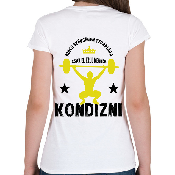 El kell mennem kondizni-Női V-nyakú póló