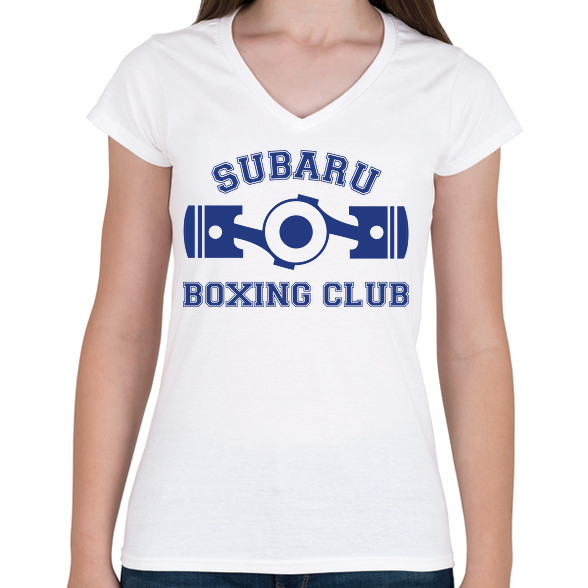 Subaru Boxing Club-Női V-nyakú póló