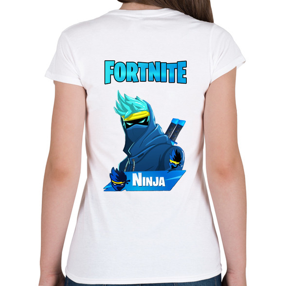 Fortnite Ninja -Női V-nyakú póló