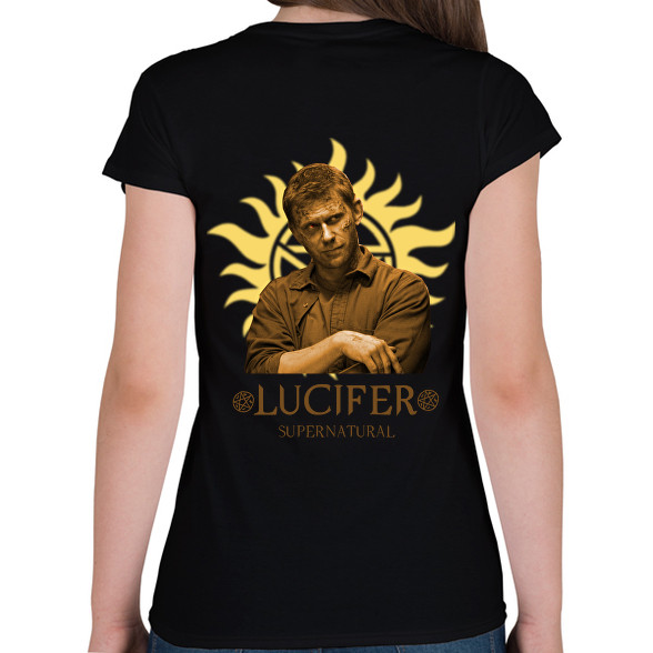 LUCIFER SUPERNATURAL-Női V-nyakú póló