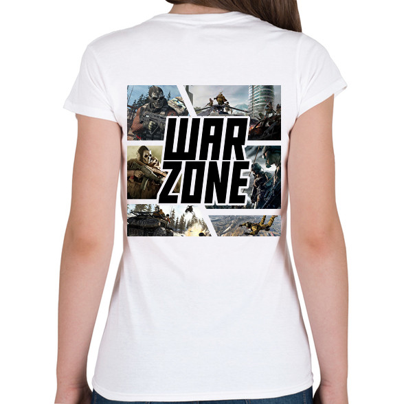 Warzone-Női V-nyakú póló