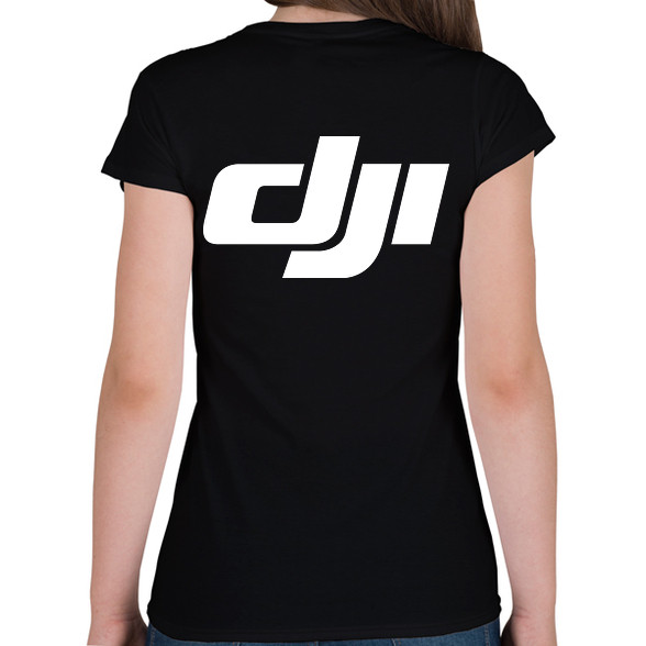 Dji logo-Női V-nyakú póló