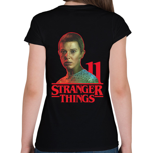 Stranger Things - 11-Női V-nyakú póló