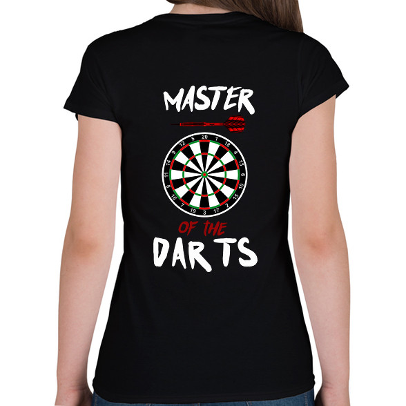 Master of the dart-Női V-nyakú póló