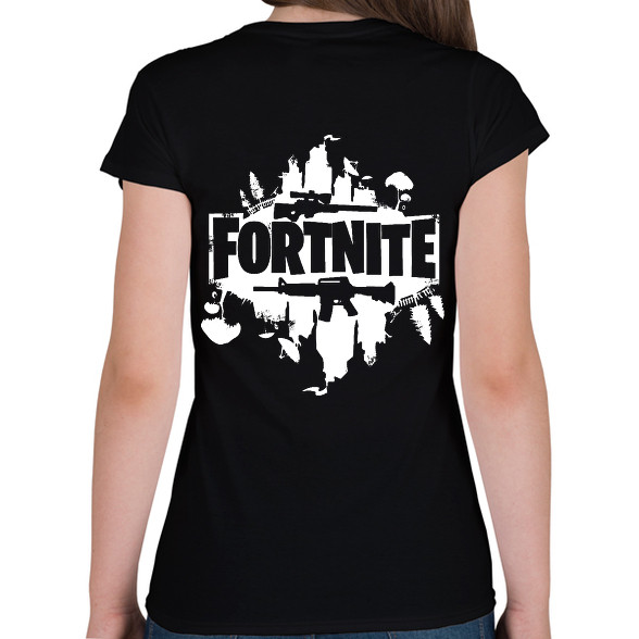 fortnite-Női V-nyakú póló