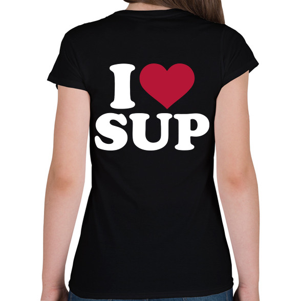 I love SUP!-Női V-nyakú póló