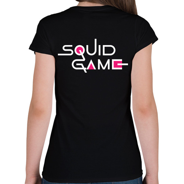 Squid Game - Logo-Női V-nyakú póló