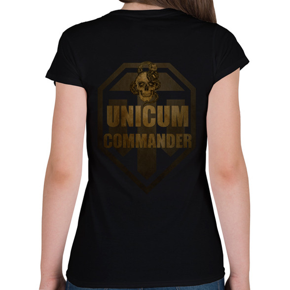 UNICUM COMMANDER-Női V-nyakú póló