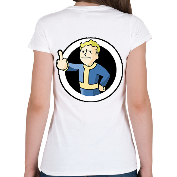 Fallout Vault boy-Női V-nyakú póló