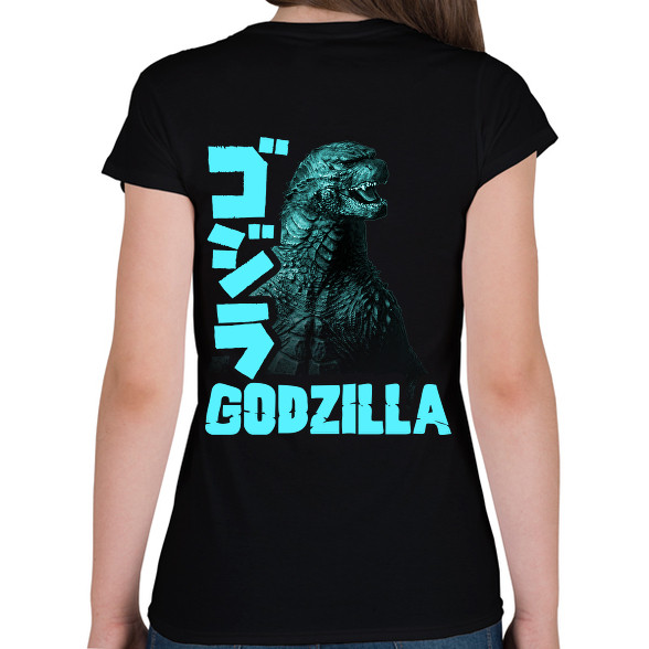 Godzilla-Női V-nyakú póló