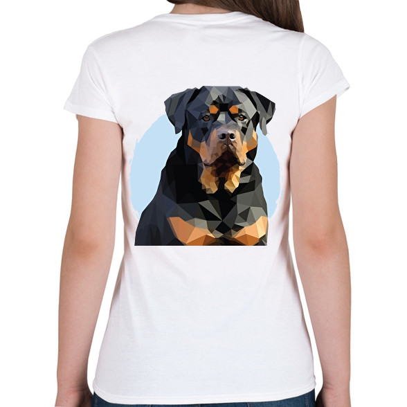 Rottweiler-Női V-nyakú póló