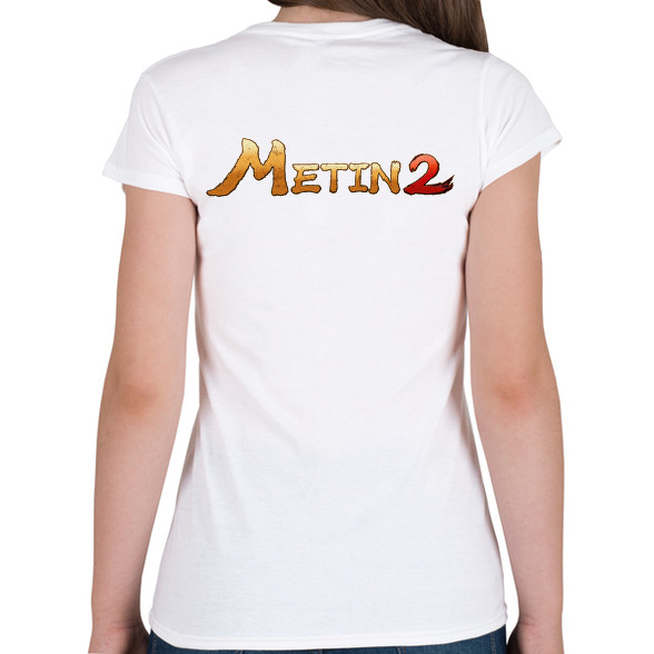 Metin2 logo-Női V-nyakú póló