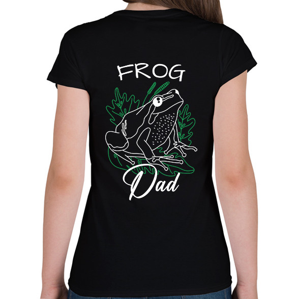 Frog Dad-Női V-nyakú póló