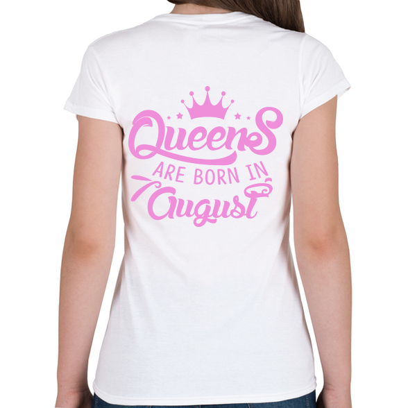 A királynők augusztusban születnek-Női V-nyakú póló