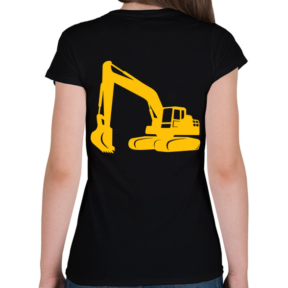 Excavator-Női V-nyakú póló