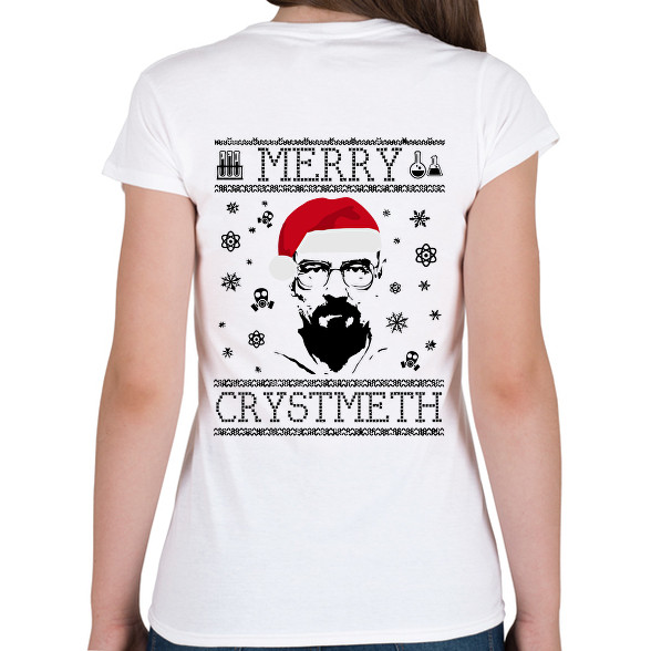 merry crystmeth-Női V-nyakú póló