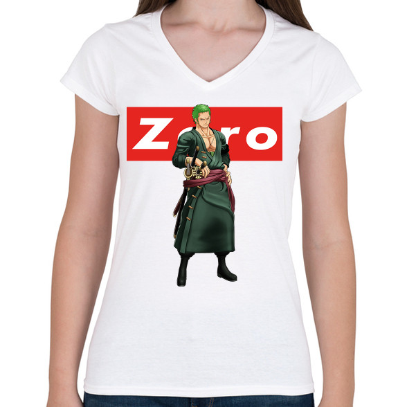 Zoro-Női V-nyakú póló