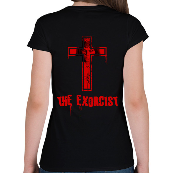 the exorcist-regan-Női V-nyakú póló