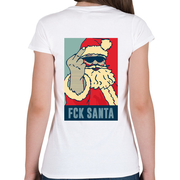 FCK SANTA-Női V-nyakú póló