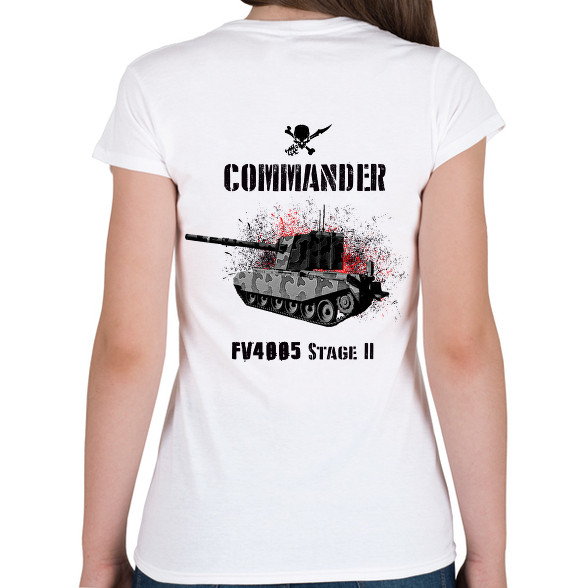 commander fv4005-Női V-nyakú póló