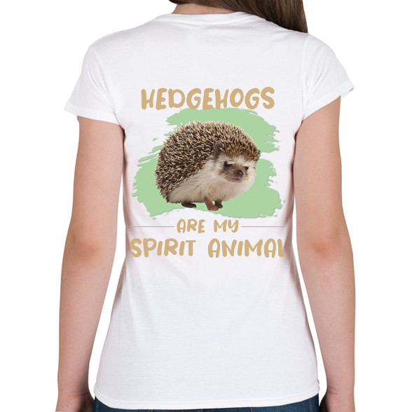 Hedgehogs are my spirit animal-Női V-nyakú póló