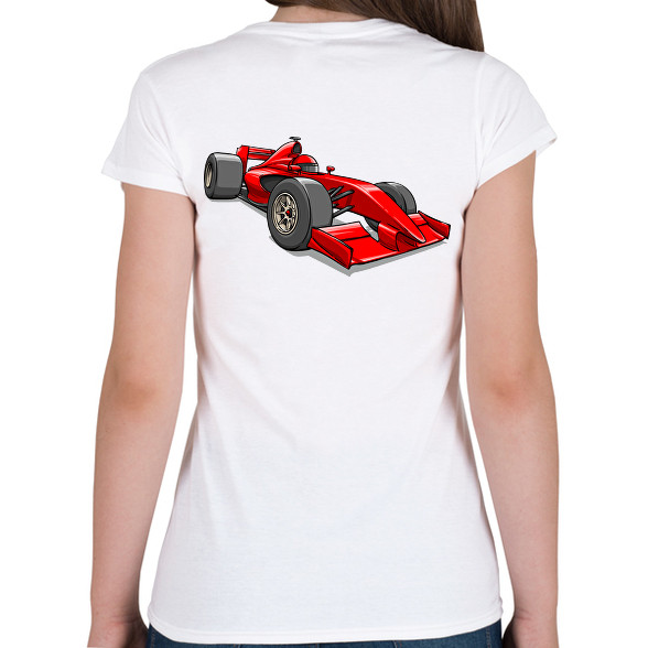 Ferrari F1-Női V-nyakú póló