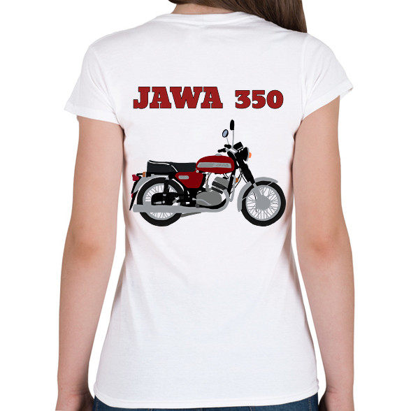 Jawa 350-Női V-nyakú póló