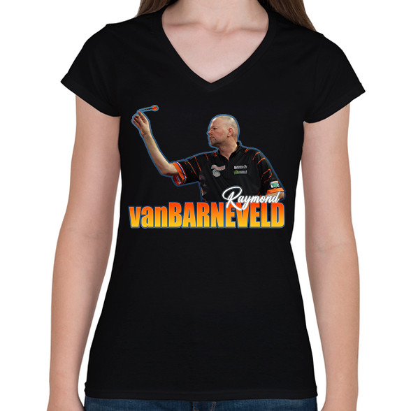 Raymond van Barneveld-Női V-nyakú póló